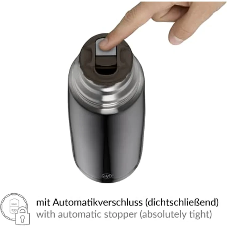 alfi Thermosflasche, Edelstahl, Cool Grey, 0,5 Liter – Bild 4