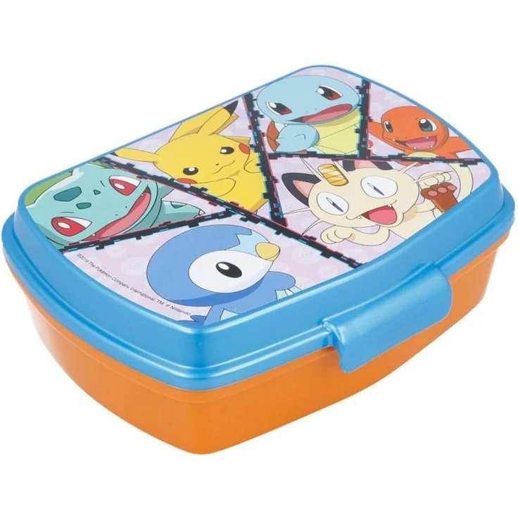 POKÉMON Lunchbox Brotdose Kinder Box Frühstück Vesper Dose Sandwich, Click-Up Verschluss, PP Polypropylen, 17 x 12 x 5 cm – Bild 1