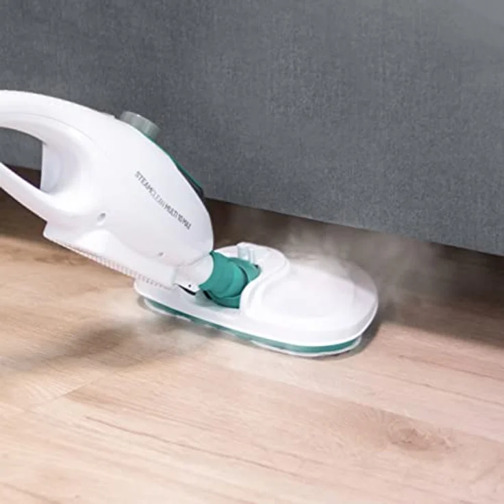 Di4 Dampfreiniger Steamclean Multifunktion 10 in 1, 1500W, Reiniger Handgerät und Dampfmop, Düsen und Mikrofaserbezug, für alle Böden, ideal für Teppich, ECO-Reinigung ohne Chemikalien – Bild 2