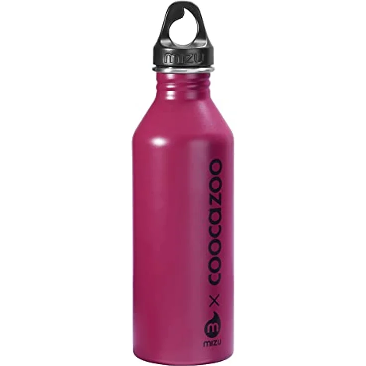 coocazoo Edelstahl-Trinkflasche, Berry, Drehverschluss, aus Edelstahl, geschmacksneutral, für Schule & Freizeit, für kohlensäurehaltige Getränke geeignet, recyclebar, 750 ml – Bild 1