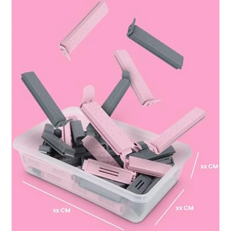 Pro Home Verschlussclips 30er Set, 3 Größen (L/M/S) Frischhalteclips mit 0,8L Aufbewahrungsdose, luftdicht und vielseitig einsetzbar – Bild 3