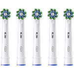 ORAL-B Pro CrossAction 4+1 Aufsteckbürsten, mit 2200 angewinkelten Borsten für optimale Plaqueentfernung und Indikator-Borsten