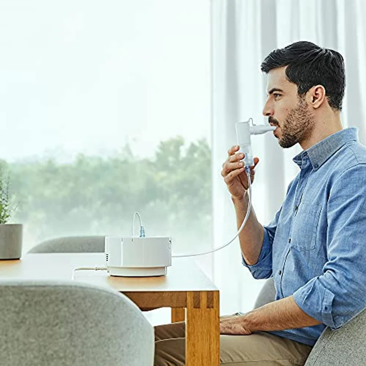 OMRON X105 Advanced All-in-One-Inhalationsgerät für Kinder und Erwachsene, Inhalator bei akuten und chronischen Atemwegserkrankungen – Bild 4