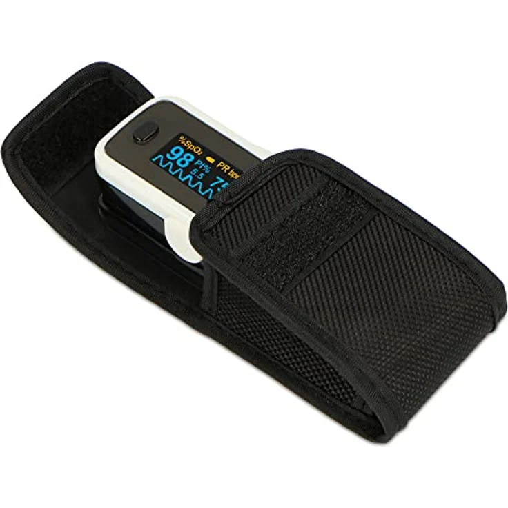 Fysic FPO-11 Pulsoximeter - Fingerpulsoximeter zur Messung Sauerstoffsättigung und Blutsauerstoffgehalt - Grau – Bild 3