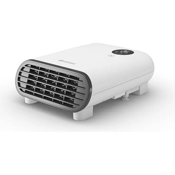 Olimpia Splendid Caldo Duo, 2000 W Elektrischer Raumheizlüfter mit Touchscreen, Wand- und Tischmontage, Energieeinsparung und Sicherheitssystem, Weiß