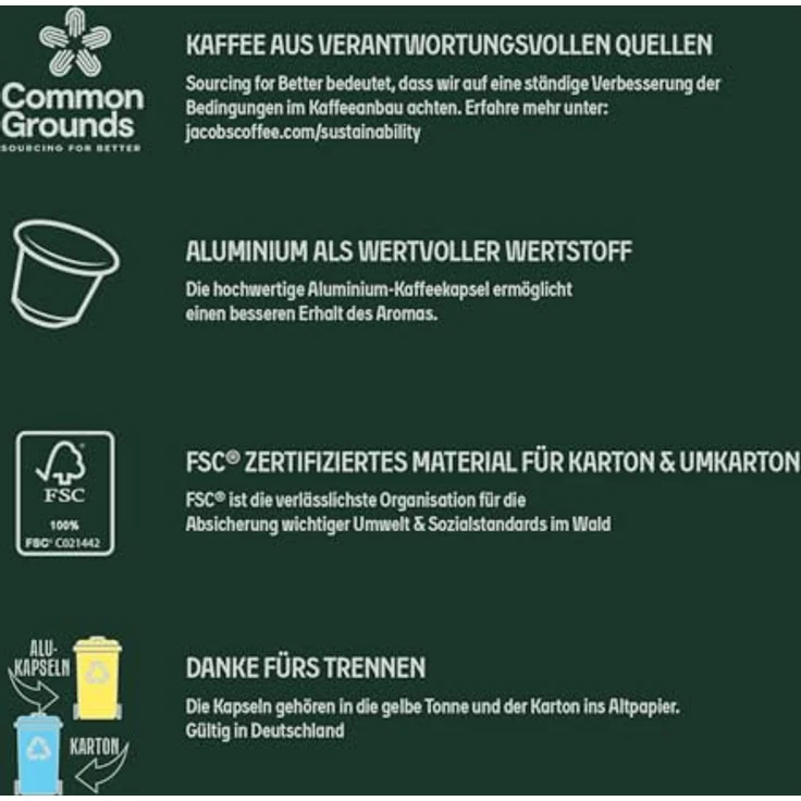 Jacobs Espresso 10 Intenso, Kaffeekapseln, Nespresso Kompatibel, Kaffee, 200 Kapseln, á 5.2 g – Bild 5