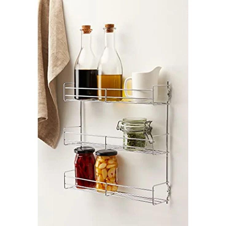 Metaltex 364613010 Gewürzregal 3-Etagen verchromt – Bild 2