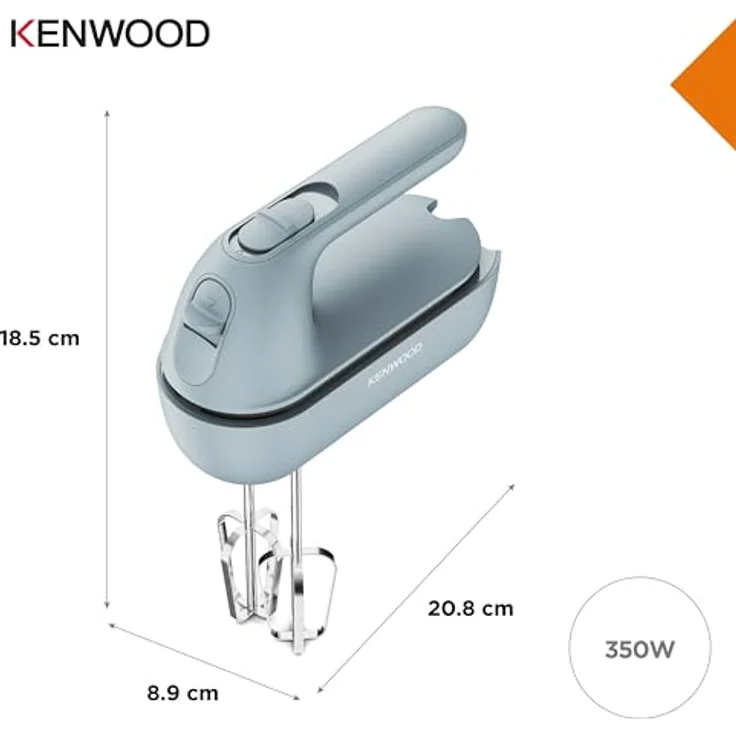 KENWOOD Handmixer HMP40.000GY Quick Mix Go - Handmixer mit 5 Geschwindigkeitsstufen - storm blue – Bild 5