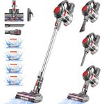 Adormii Akku-Hand- und Stielstaubsauger, kabellos, 50000Pa Saugkraft, 50 Min Laufzeit, 1.6L, beutellos, HEPA×4, ideal für Tierhaare, Teppich und Hartboden