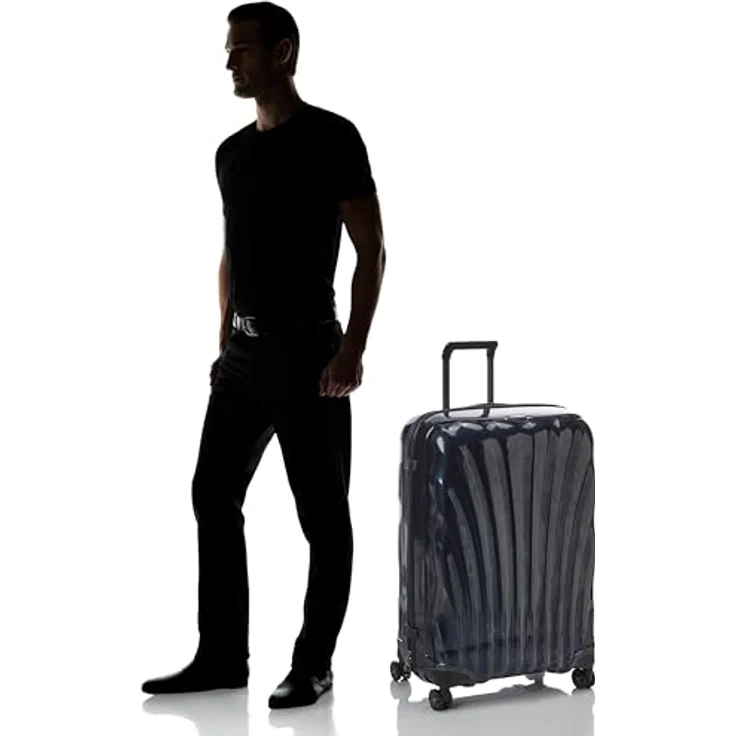 Samsonite Koffer C-Lite Spinner 75/28 Chili Red, Midnight Blue - Erweiterbarer Koffer mit harter Vorderseite und drehbaren Rädern – Bild 5