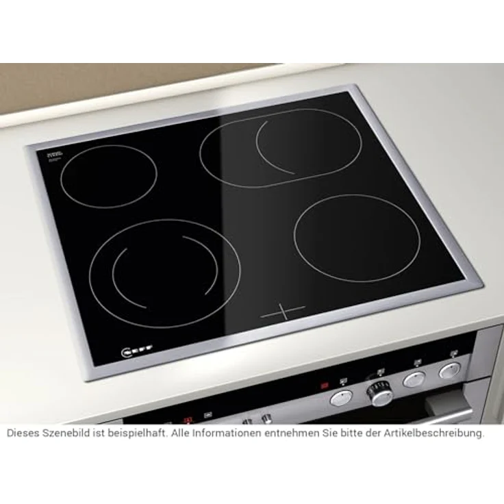 Neff N 50, Elektrokochfeld, 60 cm, herdgesteuert, Schwarz, Mit Rahmen aufliegend, M16SRF0L0, Kochfeld, Schwarz – Bild 4