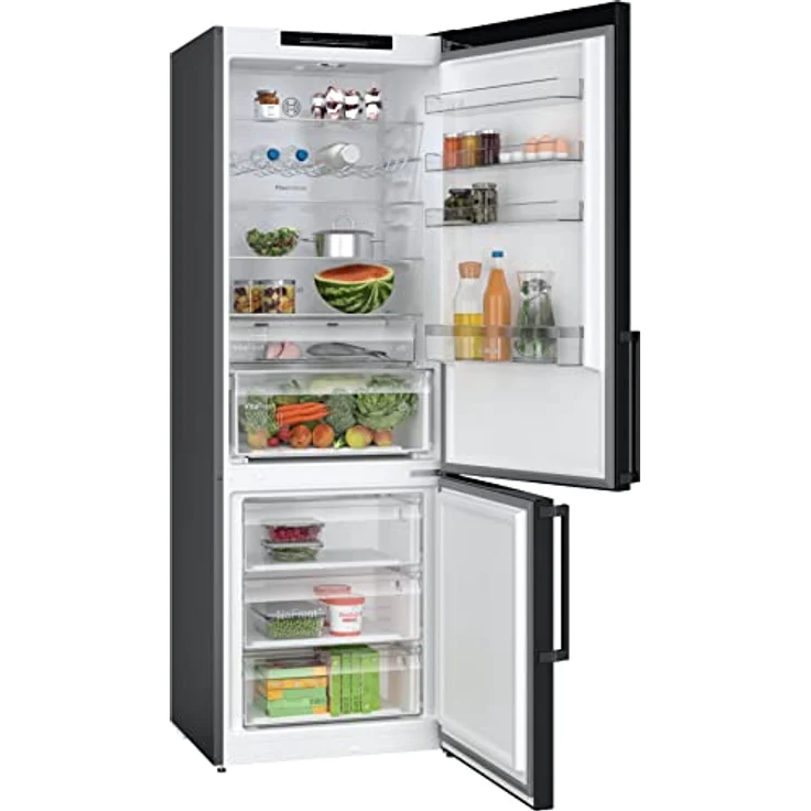 Bosch KGN49VXCT Kühl-Gefrierkombination, freistehend, Edelstahl schwarz, NoFrost, VitaFresh, Breite 70 cm, Energieklasse C – Bild 3