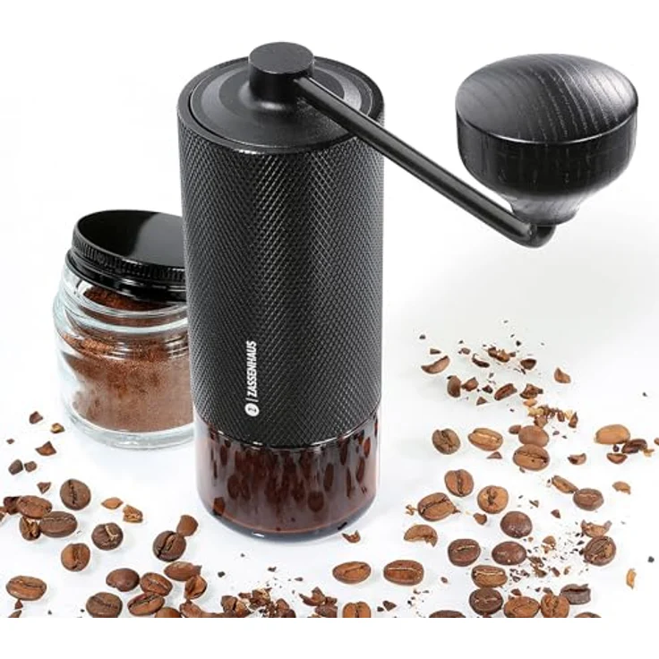 Zassenhaus Kaffeemühle BARISTA 2.0, Edelstahl, Schwarz, stufenfrei verstellbar – Bild 3