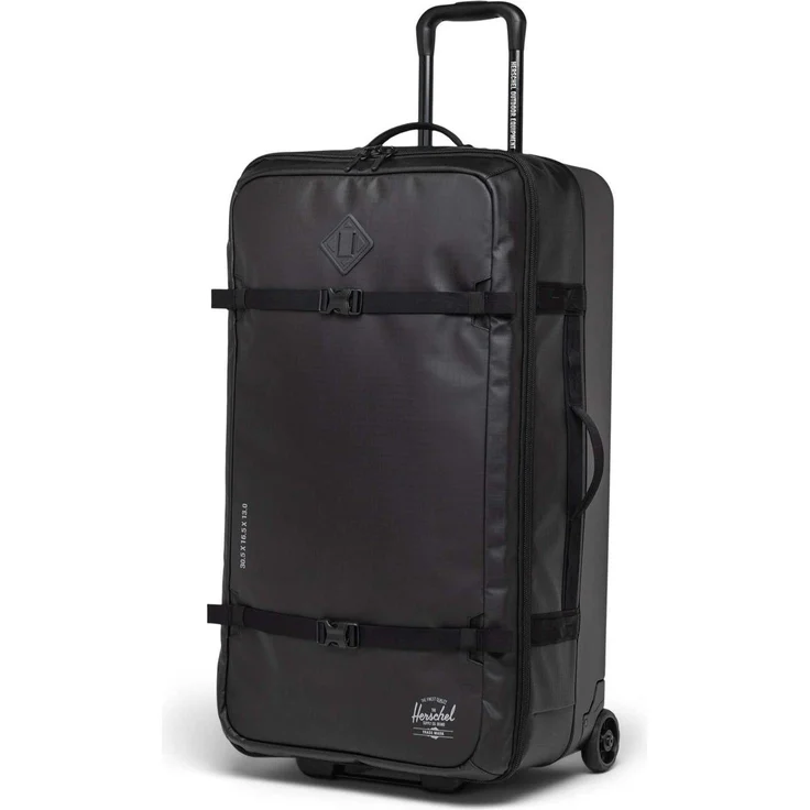 Herschel All Season Hybrid Roller Bag Large, Koffer mit 96 l Volumen, schwarz