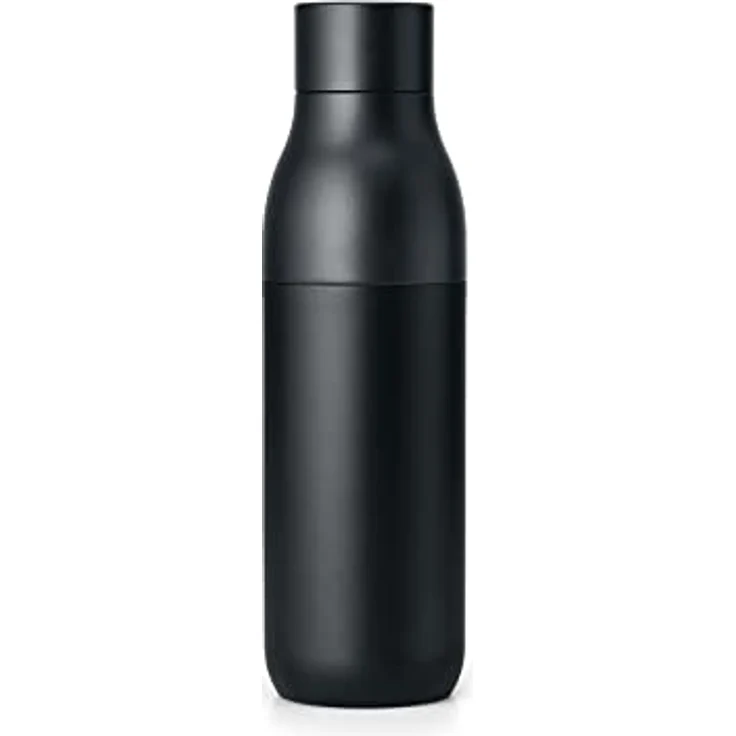 LARQ Bottle Twist Top 740ml - Isolierte Edelstahl-Trinkflasche | Thermoskanne, BPA-frei | Wiederverwendbare Wasserflasche für Camping, Büro und Reisen | Hält Getränke kalt und heiß, Obsidian Black – Bild 2