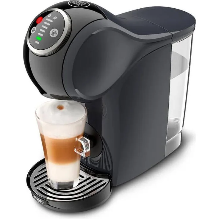 De'Longhi EDG315.CGY Kaffeepadmaschine, kompakte Kapselmaschine mit 15 Bar Pumpdruck und schneller Aufheizzeit, Schwarz