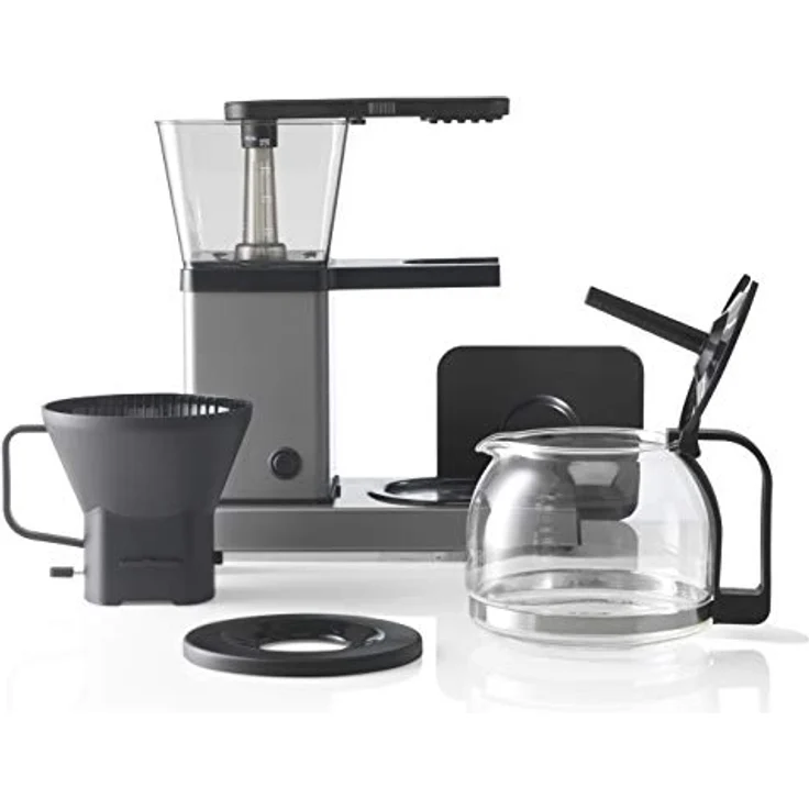 Trebs Filter-Kaffeemaschine 24110 - Kaffeemaschine mit Direktbrühsystem - 10 Tassen bei 1l Kapazität - Abschaltautomatik - Tropfstopp - Aluminiumdesign - Aluminium/schwarz - Preisvergleich – Bild 4