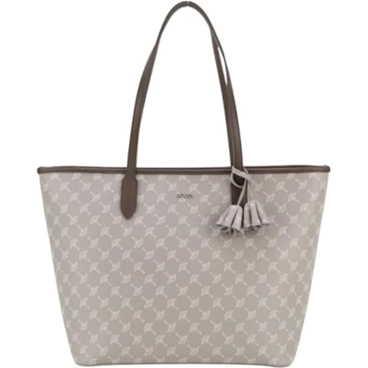 JOOP! Cortina Lara Shopper Tasche 31 cm, grau, mit Allover-Logoprint und herausnehmbarer Innentasche – Bild 1