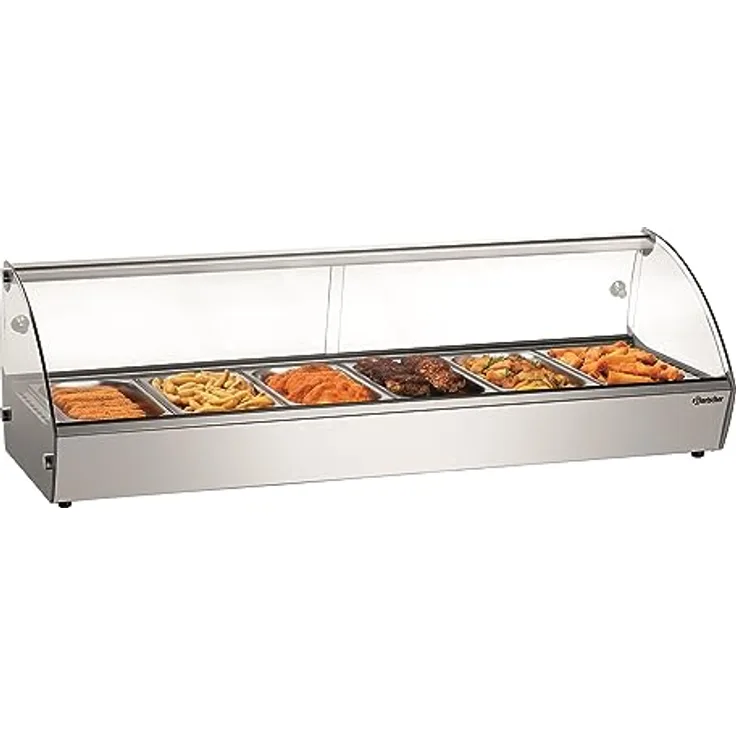 Heiße Theke - Aufsatzvitrine R6 6 x 1/3 GN