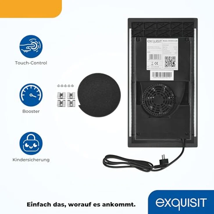 Exquisit Kochfeld EKI300-B-380 | Induktion | Touch | Timer | 3500 W | Überhitzungsschutz | 2 Kochzonen | Abschaltautomatik - Preisvergleich – Bild 3