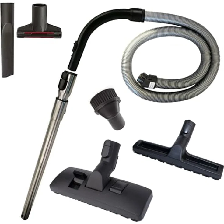Maxorado Staubsauger Zubehör Set, 8in1 Ersatzteile für Miele S8340 S8320 S8310 S8350 S8360 S8370 S8380 S8630 S8730 S8510, inkl. Bodendüse, Parkettbürste, Teleskoprohr, Handgriff, Schlauch, Möbelpinsel, Fugendüse, Polsterdüse – Bild 1
