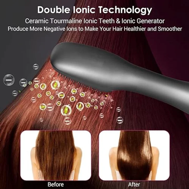 Lalano`S Cosmetics Haartrockner One Step Volumizer Hair Dryer Warmluftbürste, 1200,00 W, 3 in 1 Hairstylist Haarglättbürste, mit Keramik-Heiztechnologie und Ionisator, Cool, Low und High Temperatur einstellbar – Bild 9