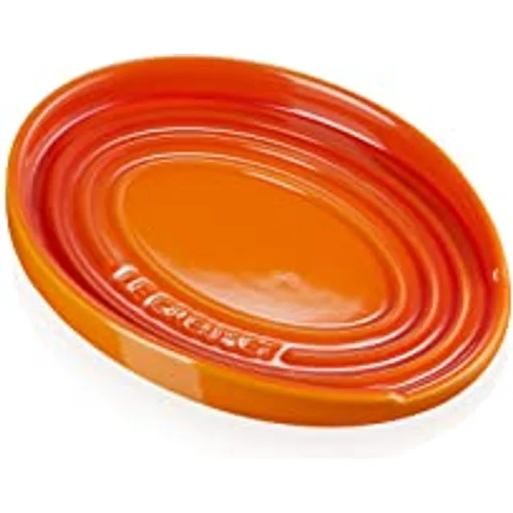 Le Creuset ovale Löffelablage aus Steinzeug, Ofenrot, 71507150900099