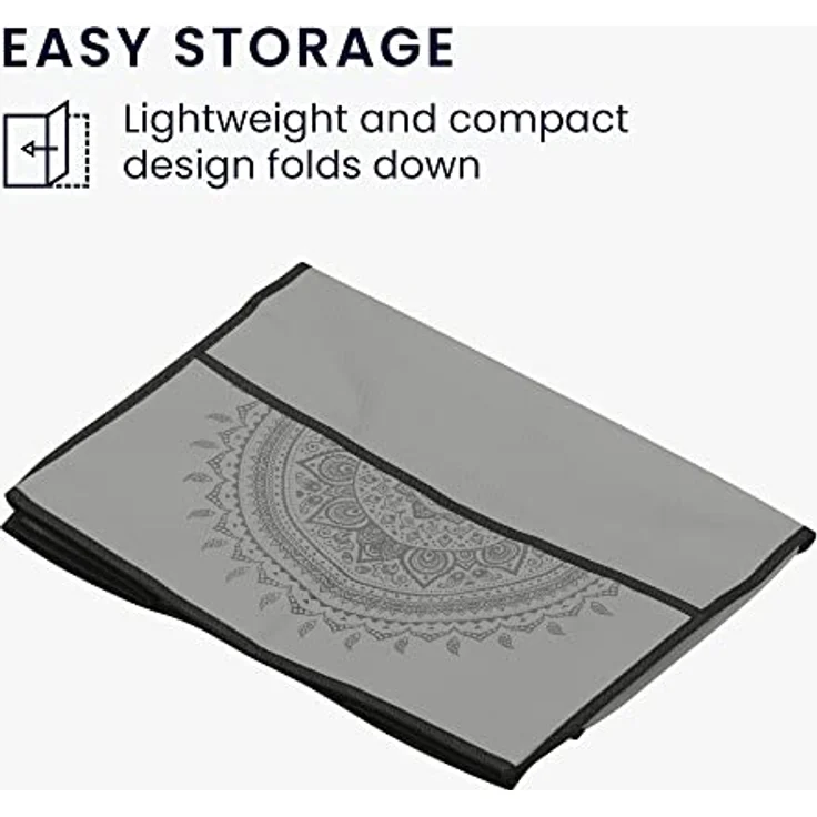 kwmobile Hülle kompatibel mit KitchenAid 4,3-4,8 liter - mit 3 Fächern - Küchenmaschine Staubschutz Abdeckhaube in Grau Indische Sonne – Bild 5