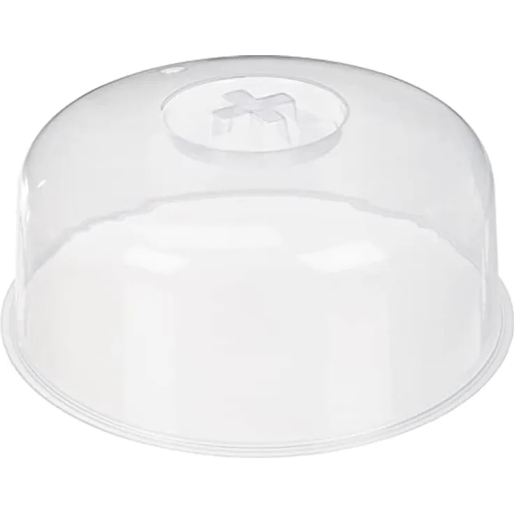 Plast Team Mikrowellendeckel Ø 24,4 cm, transparenter Deckel für Lebensmittelaufbewahrung