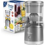 Genius Zitruspresse by Nicer Dicer, elektrischer Entsafter mit 45 W, kabellos und leistungsstarker Akkuleistung