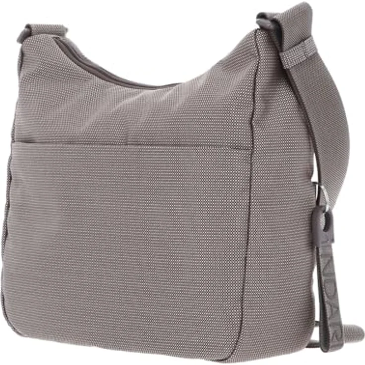 Mandarina Duck MD20 Medium Hobo Beuteltasche, leichte und robuste Umhängetasche aus Polyester, braun – Bild 4