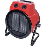 STIER Keramik-Heizlüfter 5,0 kW, stufeloses Thermostat, Elektroheizer, Heizgerät. Heizstrahler für Werkstatt, Camping, Lagerhallen, Garage, 400 V, 50-60 H, 5000 Watt Leistung - Preisvergleich