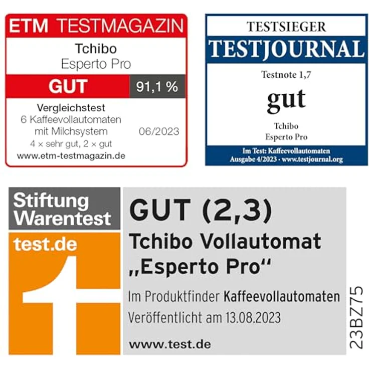 Tchibo Kaffeevollautomat Esperto Pro mit One Touch Funktion für Caffè Crema, Espresso und Milchspezialitäten, Anthrazit - INKLUSIVE Kaffeeprobierset GRATIS – Bild 5
