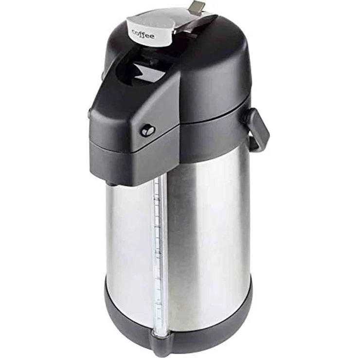 APS Pump-Isolierkanne PREMIUM 3 Liter, mit Tragegriff, doppelwandig, drehbarer Fuß – Bild 6
