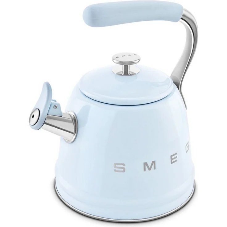 Smeg Wasserkocher WKF01PB Wasserkessel für alle Herdarten geeignet, 2,3 Liter, 50er-Jahre-Design, Pastellblau – Bild 1