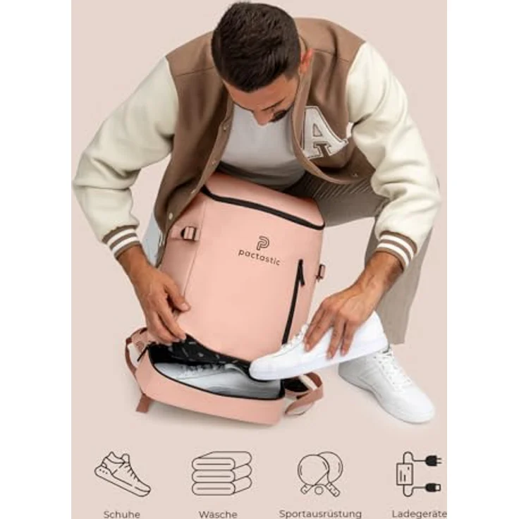 Pactastic Urban Collection Rucksack 50 cm Laptopfach rose - Preisvergleich – Bild 5