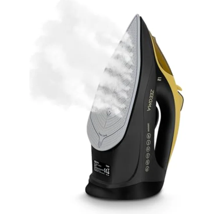 ZEEGMA IRONEE Kabelloses Dampfbügeleisen mit Keramiksohle 2600 W, für horizontales und vertikales Dampfbügeln, 320-ml-Behälter, Selbstreinigungsfunktion, Anti-Drip und Anti-Calc – Bild 4