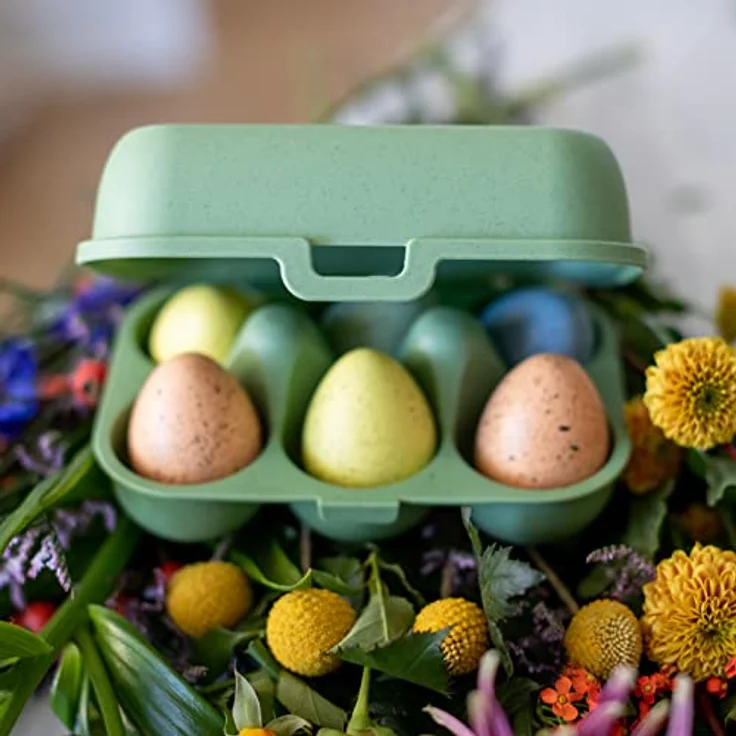 EGGS TO GO MINI Eierbox nature leaf green – Bild 3