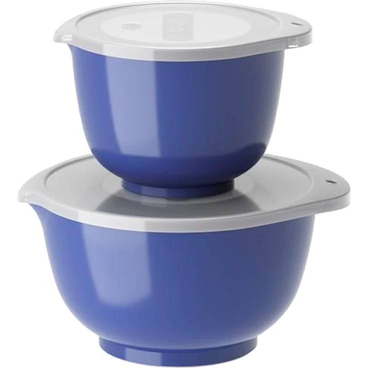 Rosti Margrethe Schüssel Set, 4-teiliges Rührschüssel Set aus Kunststoff, 1,5 Liter und 3 Liter, Electric Blue – Bild 1