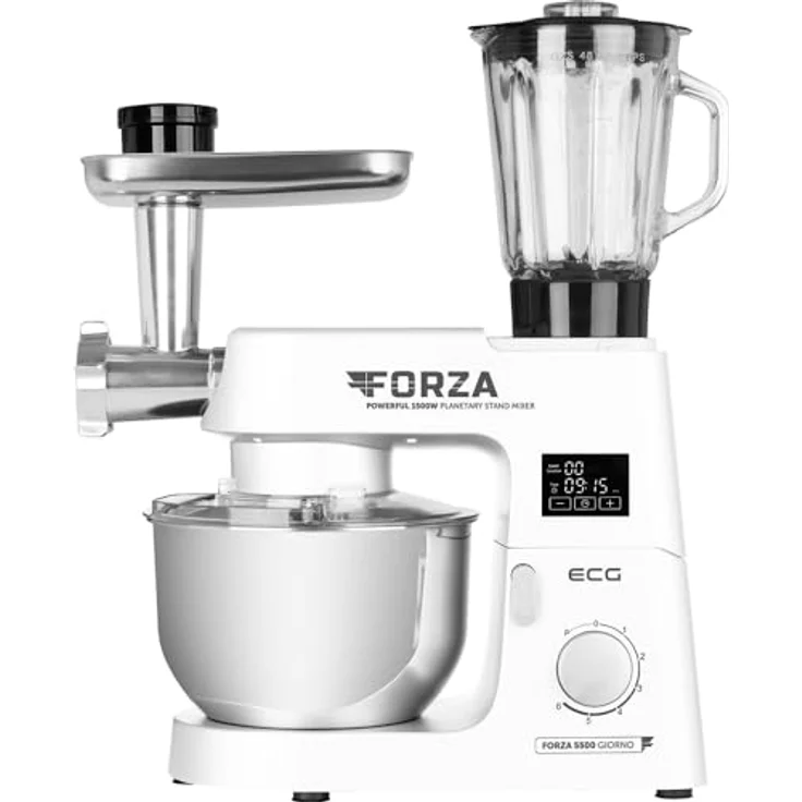 ECG FORZA 5500 Giorno Bianco, Küchenmaschine, Weiss – Bild 5