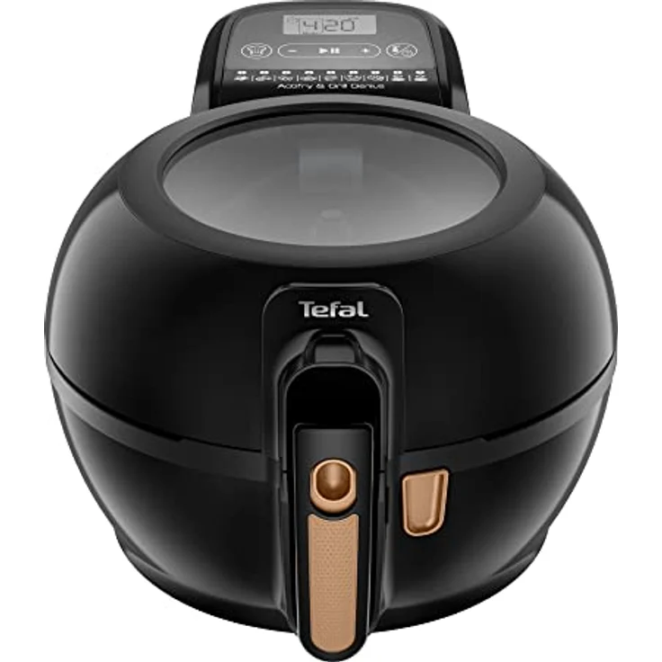 Tefal FZ7758 ActiFry & Grill Genius Heißluftfritteuse | inkl. Grillrost | automatischer Rührarm | 9 aut. Kochprogramme | Kapazität 1,2 kg | gesundes Frittieren ohne Öl | digitales Rezeptbuch | Schwarz – Bild 2
