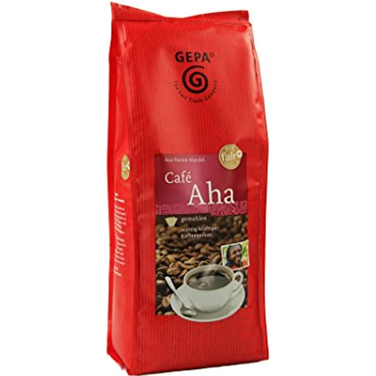 GEPA Gepa Café Aha, 2er Pack (2 x 500 g) - ausgewogene Arabica-Robusta-Mischung, fair gehandelt – Bild 2