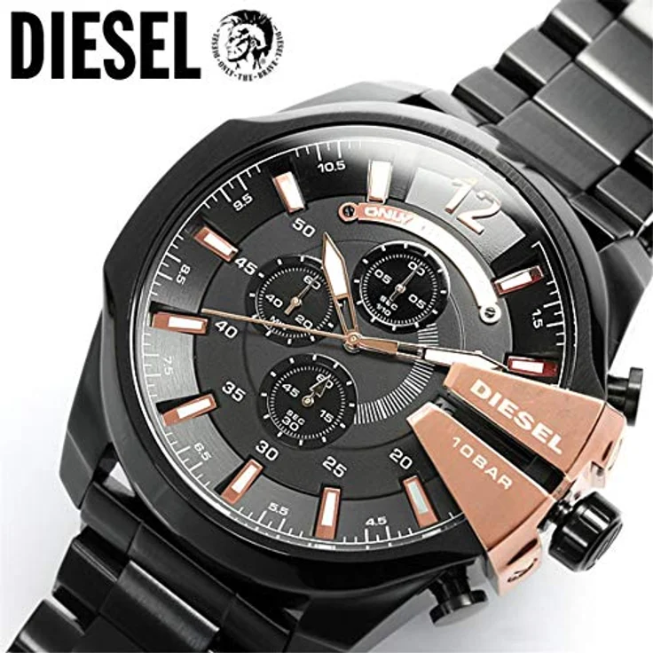 Diesel DZ4309 Mega Chief Edelstahl Herren – Bild 4