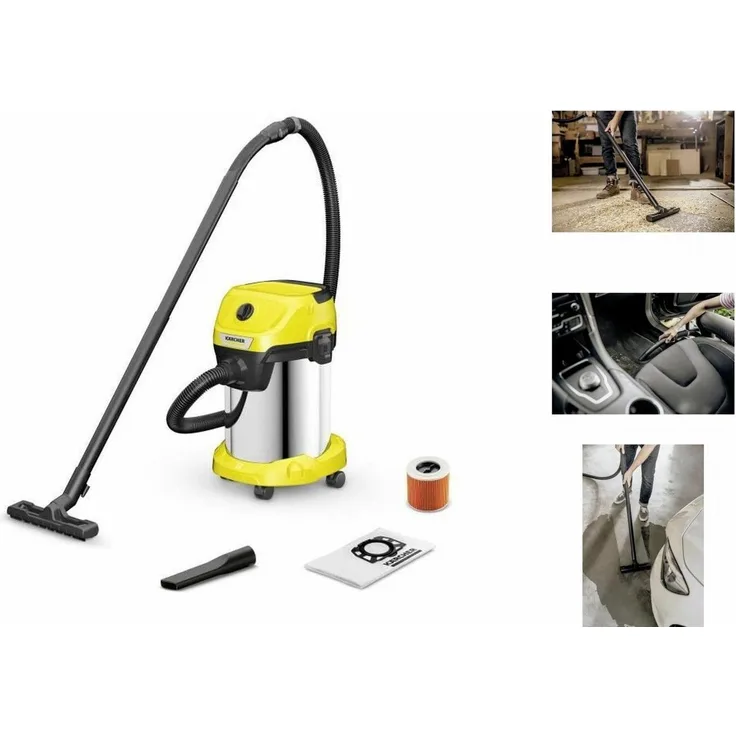 KÄRCHER WD 3 S V-19420 Bodenstaubsauger, 1000 W, Gebläse, Blau