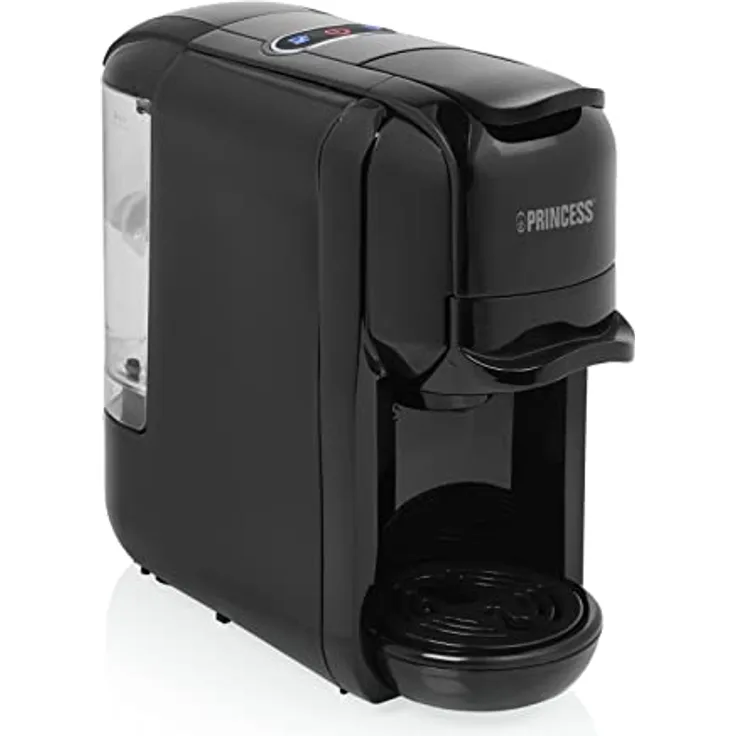 Princess Kaffeemaschine 249452 – Für Nespresso -Kapseln, Dolce Gusto & ESE-Pads – Italienische 19-Bar-Pumpe – 0,6 L – 1450 W Schwarz