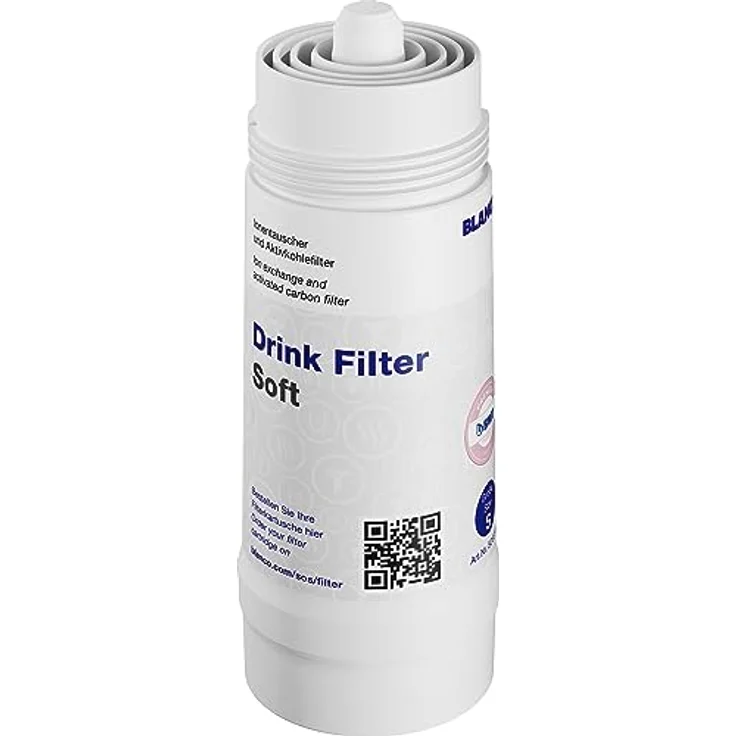 BLANCO Drink Filter Soft S | Weniger Kalk. Mehr Geschmack | Passend zu: Drink.soda & CHOICE.all | Anti-Kalk Filterkartusche | Optimiert das Trinkwasser | Filterkapazität: 670 Liter bei 12 °dTH – Bild 1