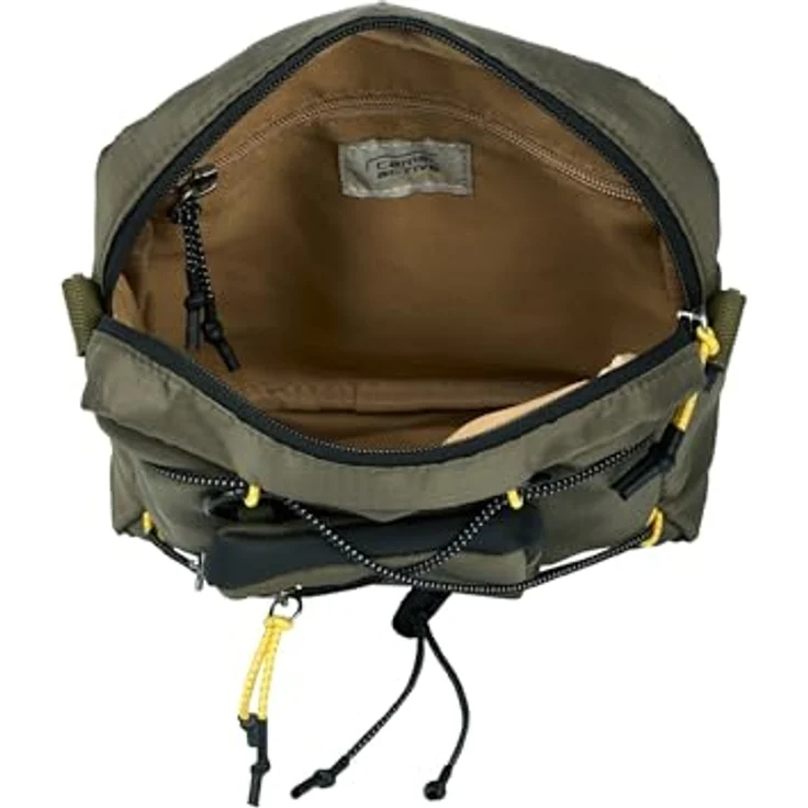 camel active Shores Umhängetasche S, 21 cm, grün, 100% Polyester, kompakte Größe 21 cm x 10 cm x 22 cm – Bild 3