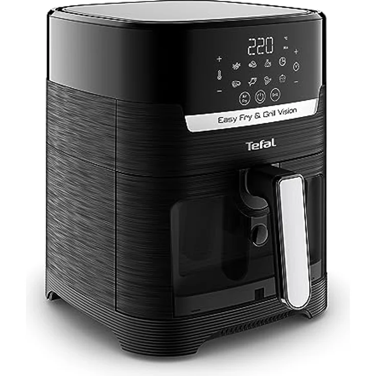 Tefal EY5068 Easy Fry & Grill Vision Heißluftfritteuse | 4,2 L Kapazität | 2-in-1 Technologie | Sichtfenster | Extra Crisp-Technologie | Touchscreen | Schwarz – Bild 2