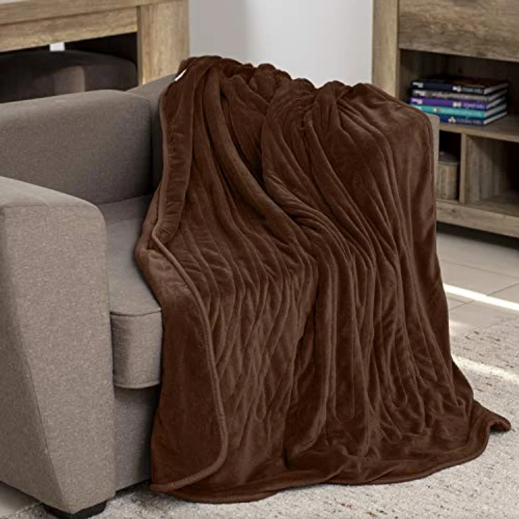 sinnlein Heizdecke elektrische Wärmedecke 160 x 120 cm braun mit Abschaltautomatik und Timer 9 Temperaturstufen waschbar – Bild 4