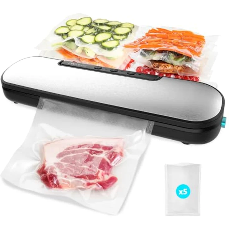 Cecotec Sealvac Easy Magnetik, Vakuumiergerät in Schwarz mit 90 Watt Leistung und benutzerfreundlicher Steuerung – Bild 1